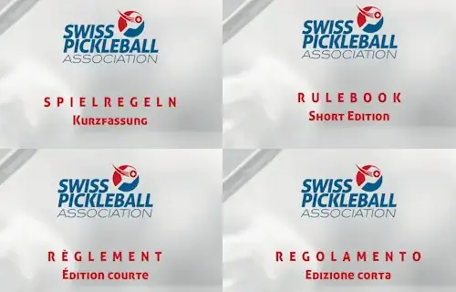 Pickleball PDF Kurzanleitung Französisch, Italienisch, English, Deutsch