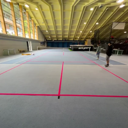 Pickleball Feldmarkierungen für ganzes Feld in pink